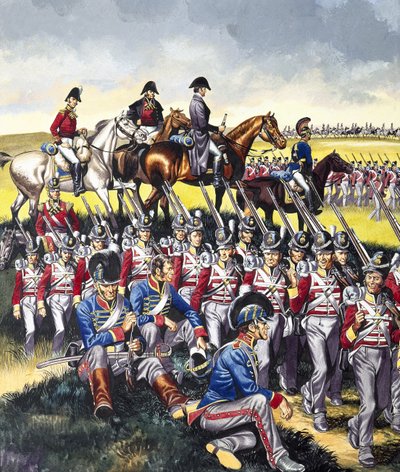 Vévoda z Wellingtonu (1769-1852) u Waterloo (kvaš na papíře) od Ron Embleton