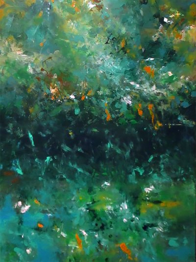 Abstrakt: Emerald Flow od Ron Halfant