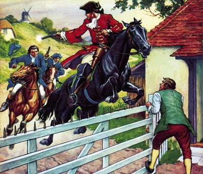 Jízda Dicka Turpina do Yorku na koni Black Bess od Ronald Simmons