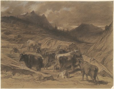 Dobytek v Auvergne od Rosa Bonheur