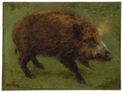 Divoké prase (olej na plátně) od Rosa Bonheur