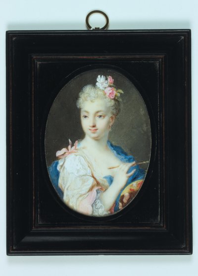 Autoportrét (akvarel na slonovině) od Rosalba Giovanna Carriera