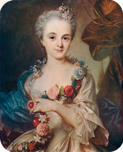 Portrét dámy Marquise de Pompadour, 18. století, 1906 od Rosalba Zuanna Carriera