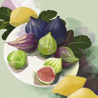 Zralé fíky a citrony od Rosana Laiz Blursbyai