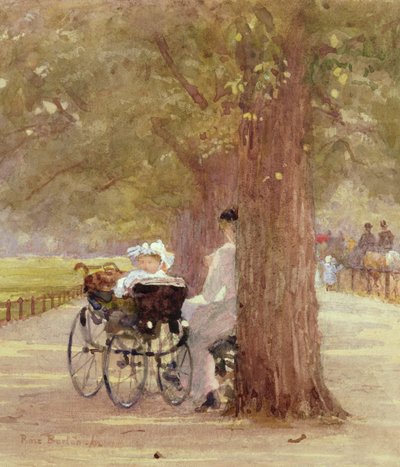 Odpočinek v Rotten Row, 1892 od Rose Maynard Barton