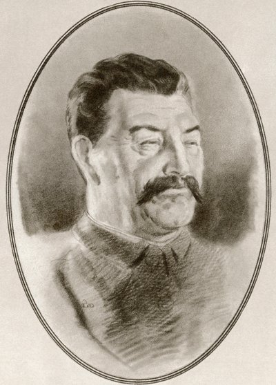 Josif Vissarionovič Stalin, z Živé biografie slavných panovníků. od Ross Gordon