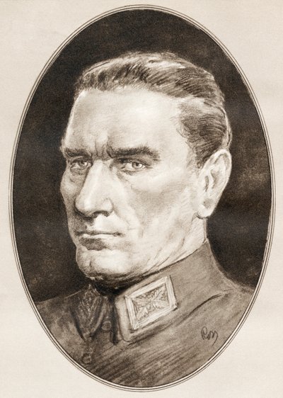 Mustafa Kemal Atatürk, z Živé biografie slavných mužů od Ross Gordon