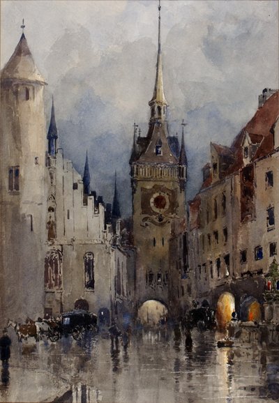 Pouliční scéna v Mnichově od Ross Turner