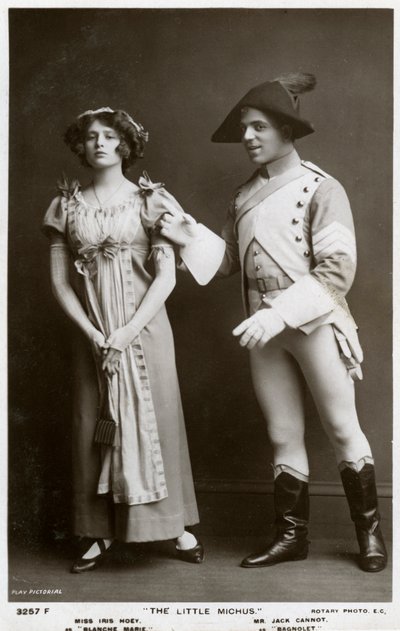 Iris Hoey a Jack Cannot, britští herci, c1908. od Rotary Photo