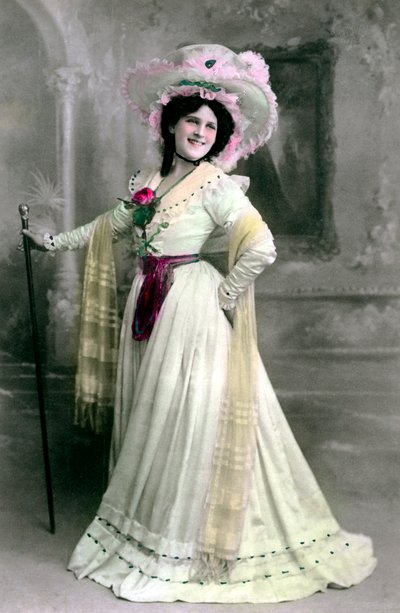 Zena Dare 1887-1975, anglická herečka, 1906. od Rotary Photo