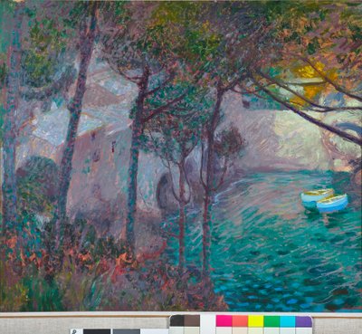 Zátoka San Fruttuoso kolem roku 1913-15 od Rubaldo Merello