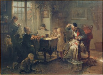 Rodinná scéna od Rudolf Hausleithner