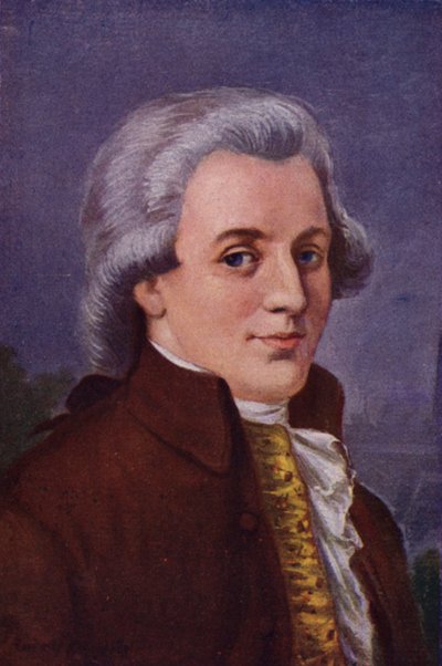 Mozart (barevné lito) od Rudolf Klingsbogl