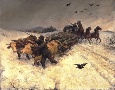 Jízda na saních od Rudolf Koller