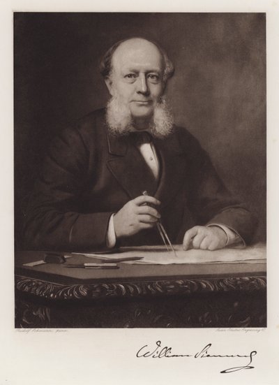 Karl Wilhelm Siemens (litho) od Rudolf Lehmann