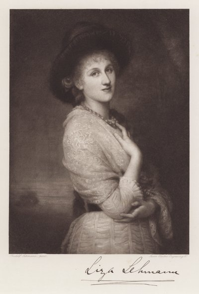 Liza Lehmann (litho) od Rudolf Lehmann