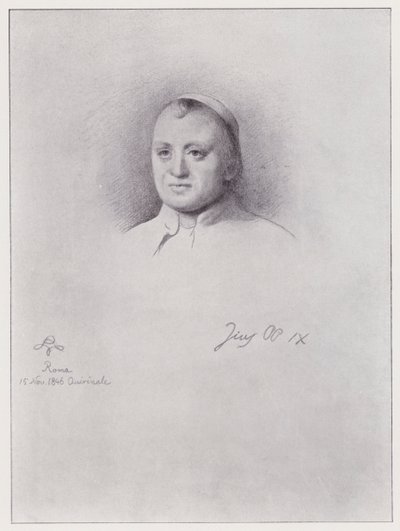 Papež Pius IX (litho) od Rudolf Lehmann