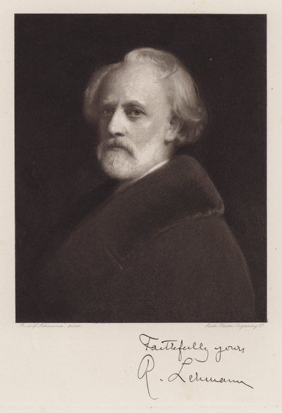Rudolf Lehmann, Autoportrét (litho) od Rudolf Lehmann