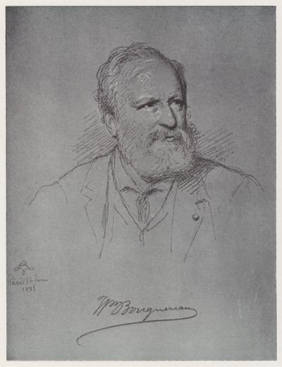 William Adolphe Bouguereau (litho) od Rudolf Lehmann