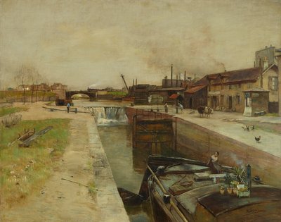 Zámek na kanálu St. Denis od Rudolf Ribarz