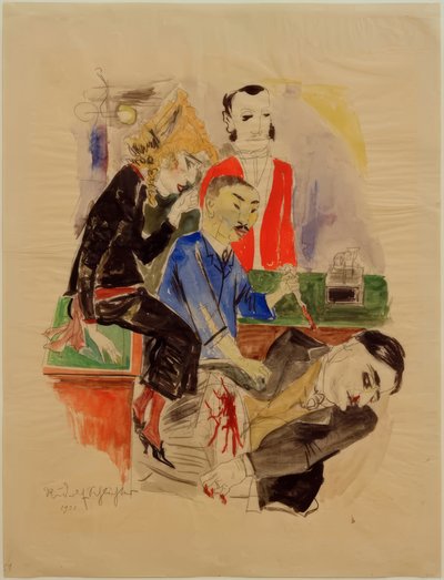 „Camera obscura I“. Návrh obálky od Rudolf Schlichter