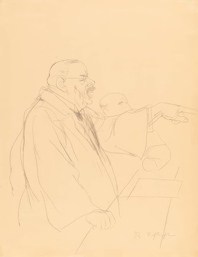 Mnichov V soudní síni od Rudolf Schlichter