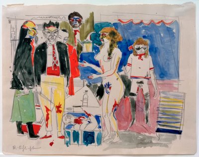 Sadistická scéna od Rudolf Schlichter