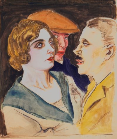 Taneční pár a diváci od Rudolf Schlichter