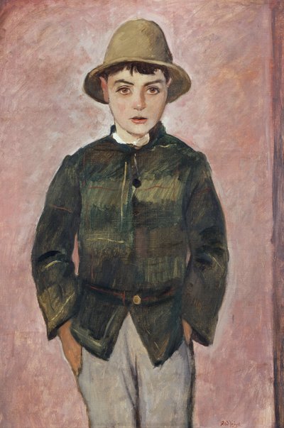 Country Boy, kolem 1928 (olej na plátně) od Rudolf Vejrych