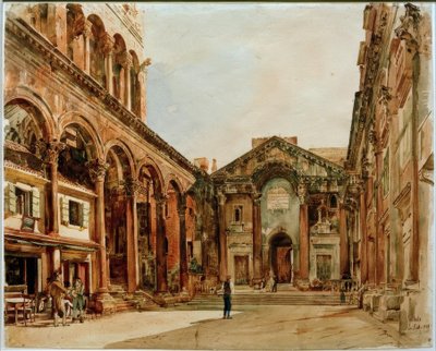 Diokleciánův palác od Rudolf von Alt