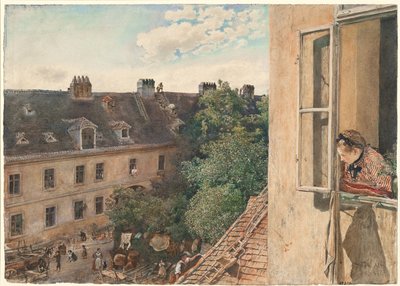 Pohled na Alservorstadt, 1872 od Rudolf von Alt
