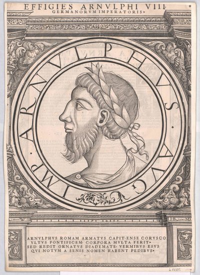 Římský východofranský císař Arnulf (tisk) od Rudolph Wyssenbach