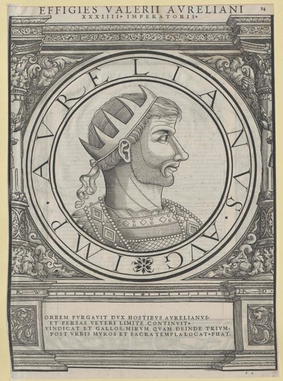 Římský císař Aurelianus (tisk) od Rudolph Wyssenbach
