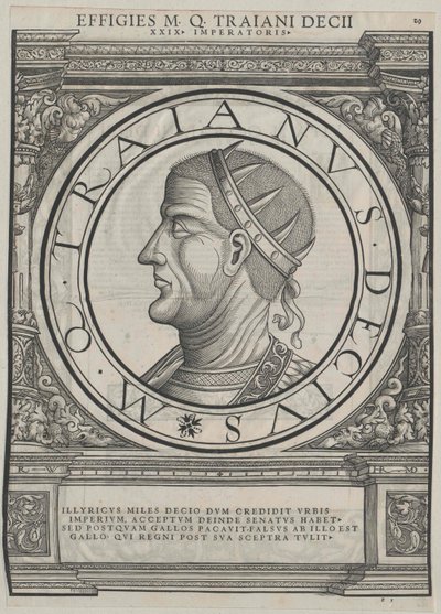 Římský císař Decius (tisk) od Rudolph Wyssenbach