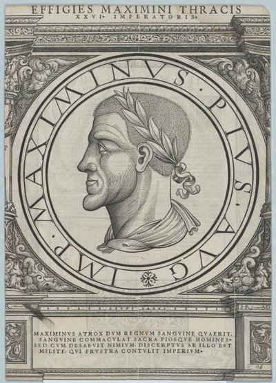 Římský císař Maximinus Thrax (tisk) od Rudolph Wyssenbach