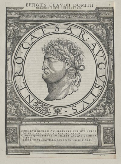 Římský císař Nero (tisk) od Rudolph Wyssenbach