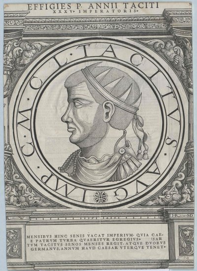 Římský císař Tacitus (tisk) od Rudolph Wyssenbach