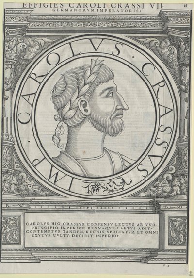 Tloušťka císaře Karla III (tisk) od Rudolph Wyssenbach