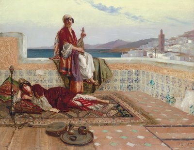 Na terase, Tangeri od Rudolphe Ernst