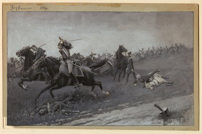 Blücher Unhorsed v Ligny od Rufus Fairchild Zogbaum