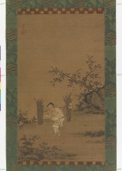 Zhu Maichen, cca 1450 (inkoust a barva na hedvábí) od Rui Shi