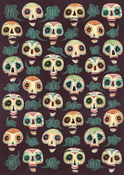 Halloweenský vzor, 2015, ( od Runa Anastasiya Rudaya