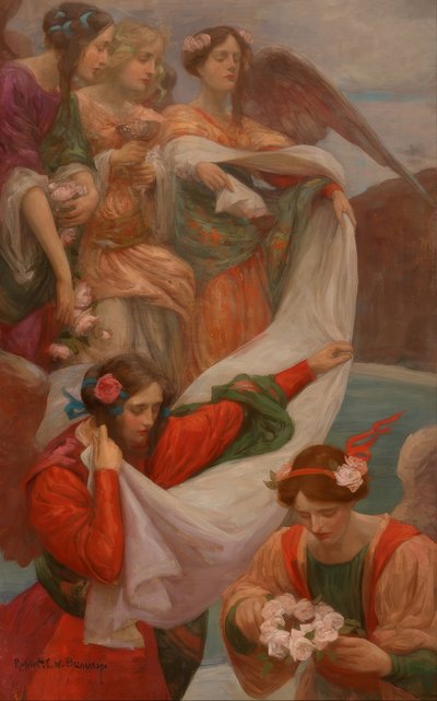 Sestupující andělé od Rupert Bunny