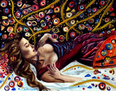 Within the Shimmering Dark, 2025 (olej na plátně) od Ruslana Levandovska