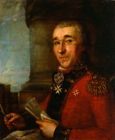 Portrét generála hraběte Alexeje Arakčejeva, konec 18. století od Russian Master