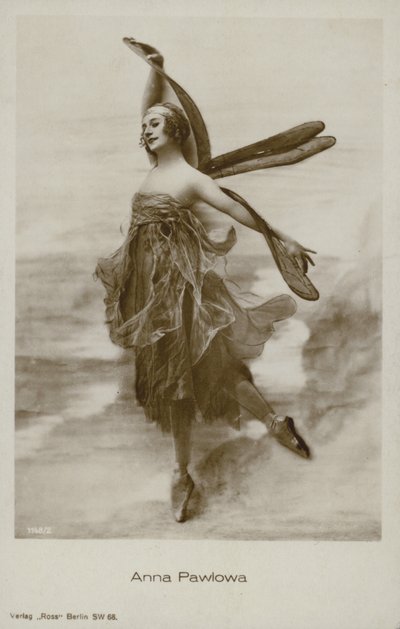 Anna Pavlova, ruská primabalerína (č/b foto) od Russian Photographer