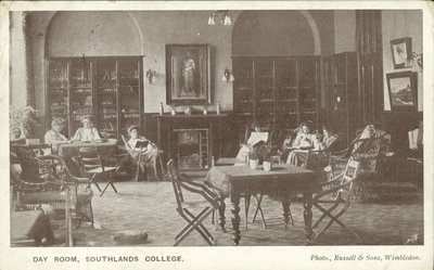 Denní místnost, Southlands College, Roehampton, Londýn (černobílá fotografie) od Russian Photographer