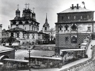 Dům Romanovských Bojarů v Klášteře Znamení a Katedrála Znamení v Moskvě od Russian Photographer