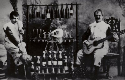 Ivan Radunsky a Felix Kortezi, ruské cirkusové klaunské duo známé jako Bim-Bom od Russian Photographer