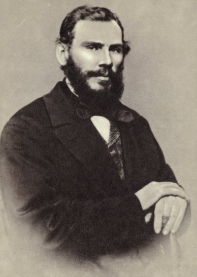 L N Tolstoj, Moskva, 1862 od Russian Photographer
